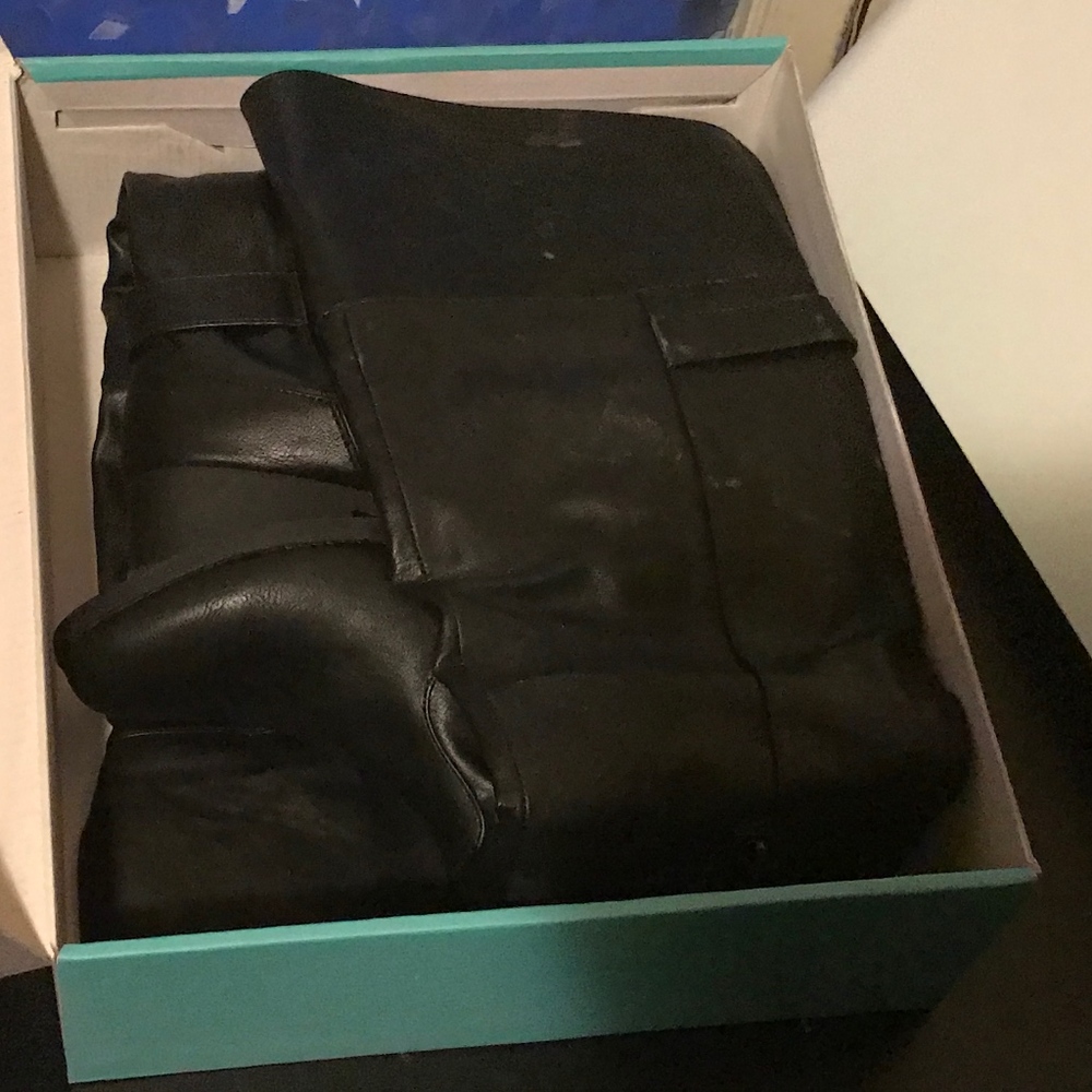 Over knee boot with turn over cuff